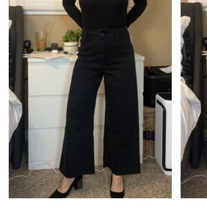 Miou Muse high rise cropped wide leg